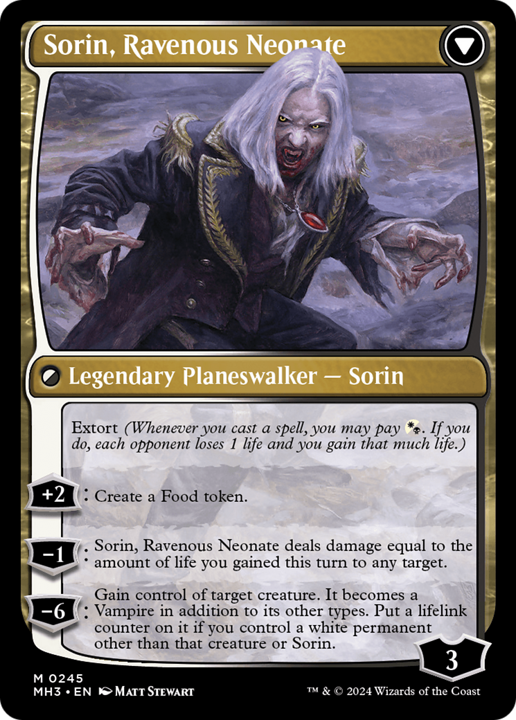 Sorin of House Markov // Sorin, Ravenous Neonate [Modern Horizons 3] Foil
