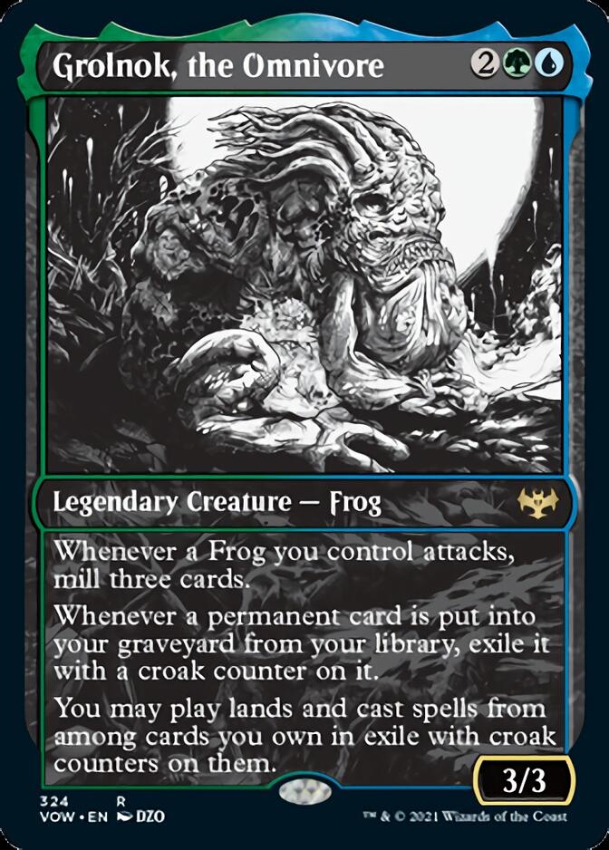 Grolnok, the Omnivore (Showcase Eternal Night) [Innistrad: Crimson Vow] Foil