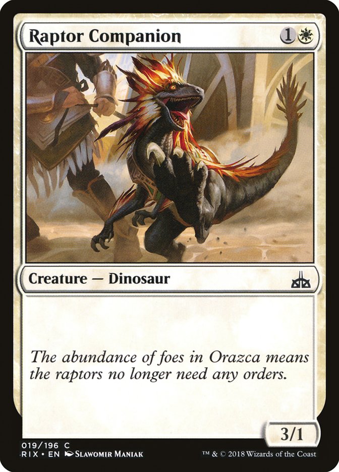 Raptor Companion [Rivals of Ixalan] Foil