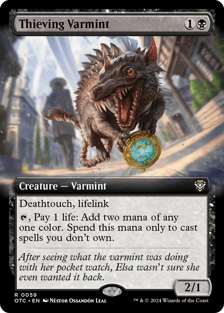 Thieving Varmint (Extended Art) [Outlaws of Thunder Junction Commander] Foil
