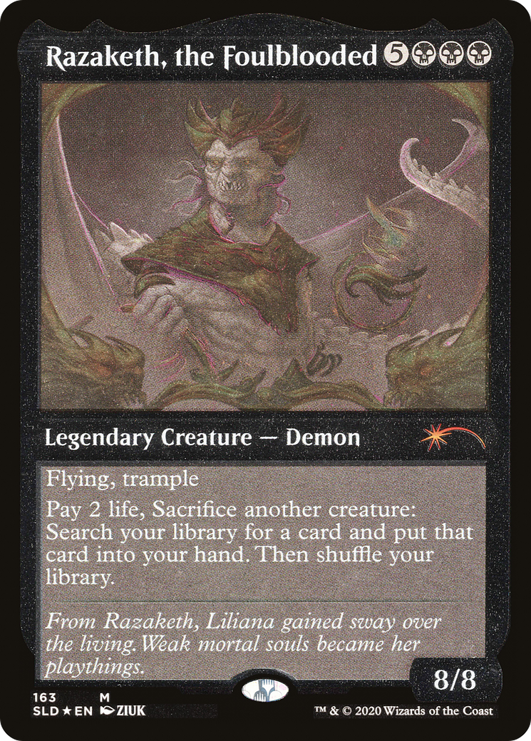Razaketh, the Foulblooded  [Secret Lair Drop] Etched Foil