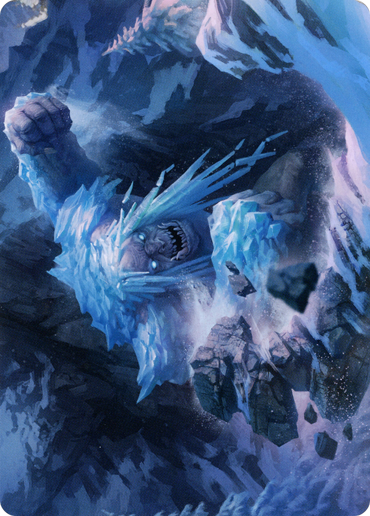 Icehide Troll // Icehide Troll  [Art Series: Kaldheim] (Borderless) Foil