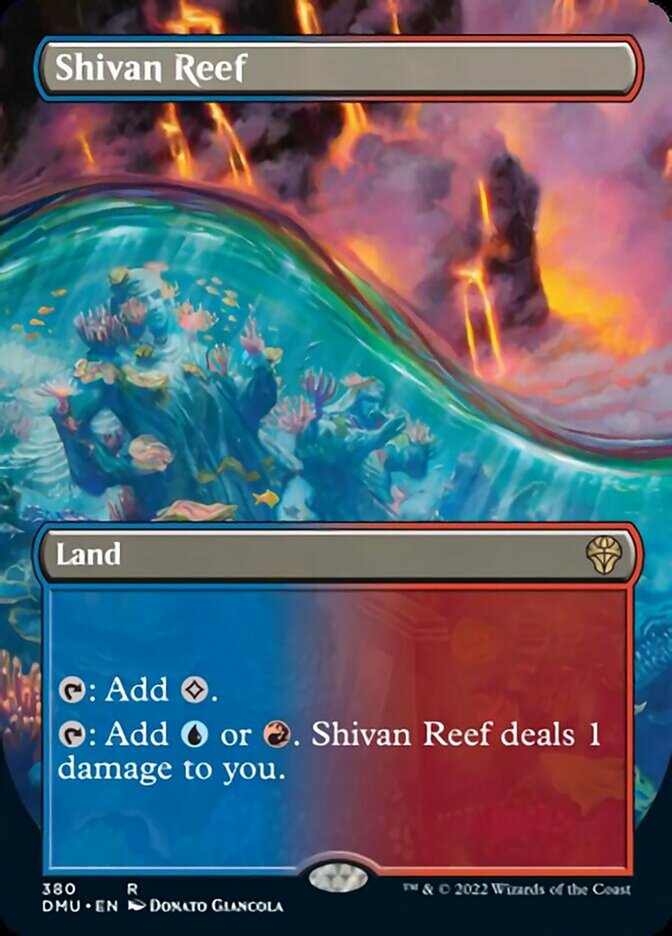 Shivan Reef (Borderless Alternate Art) [Dominaria United] Foil