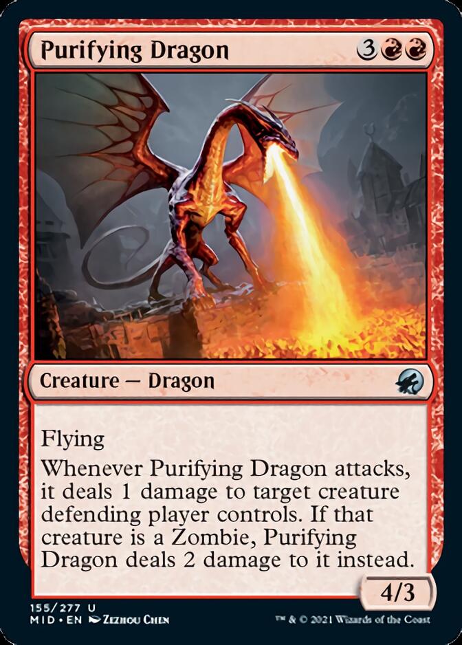 Purifying Dragon [Innistrad: Midnight Hunt] Foil