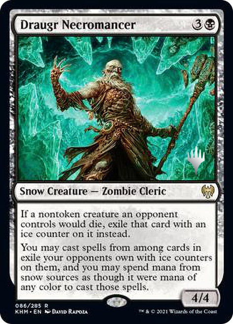 Draugr Necromancer (Promo Pack) [Kaldheim Promos] Foil
