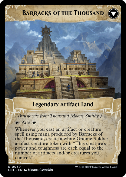 Thousand Moons Smithy // Barracks of the Thousand [The Lost Caverns of Ixalan] Foil