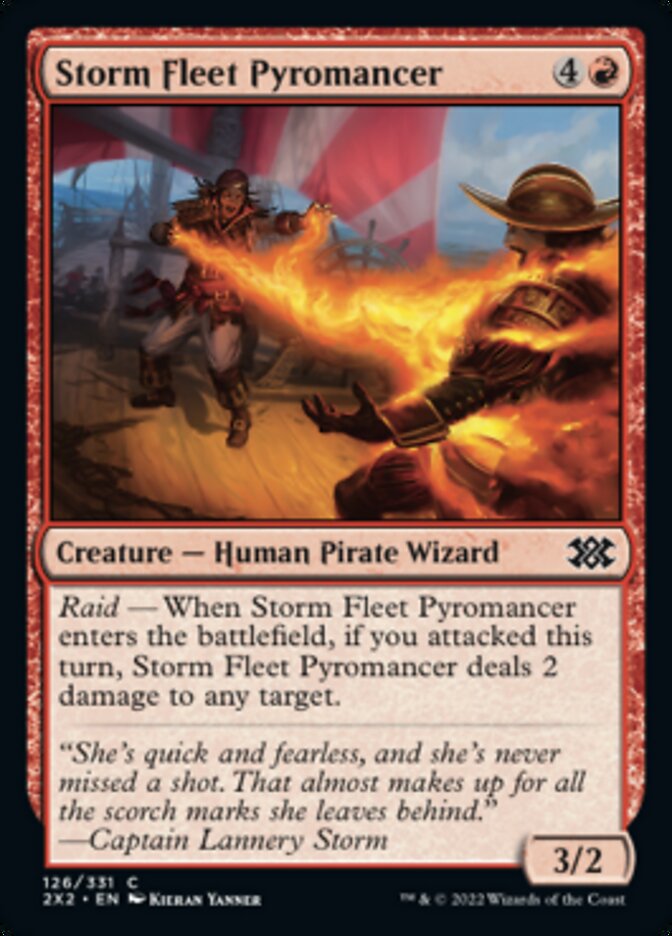 Storm Fleet Pyromancer [Double Masters 2022] Foil