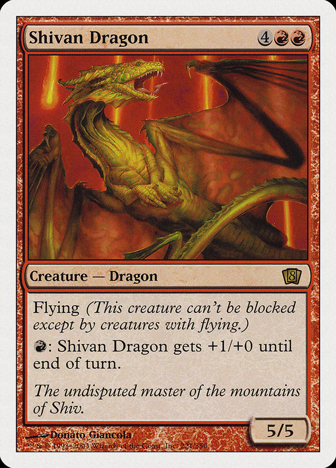 Shivan Dragon [Eighth Edition] Foil