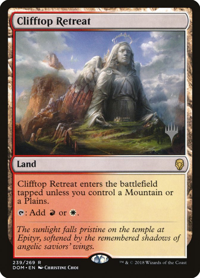 Clifftop Retreat (Promo Pack) [Dominaria Promos] Foil