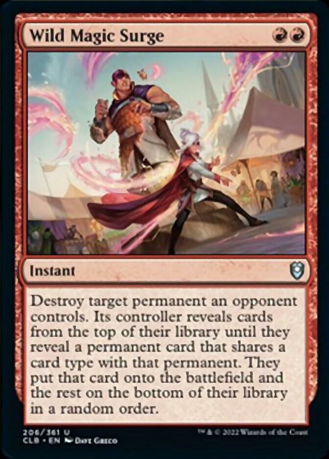 Wild Magic Surge [Commander Legends: Battle for Baldur's Gate] Foil
