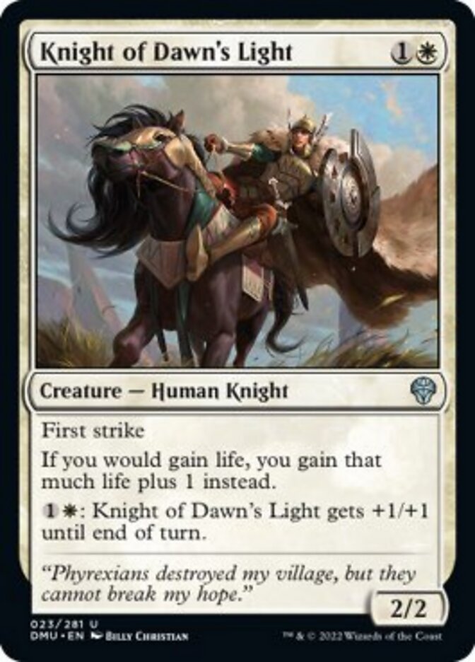 Knight of Dawn's Light [Dominaria United] Foil