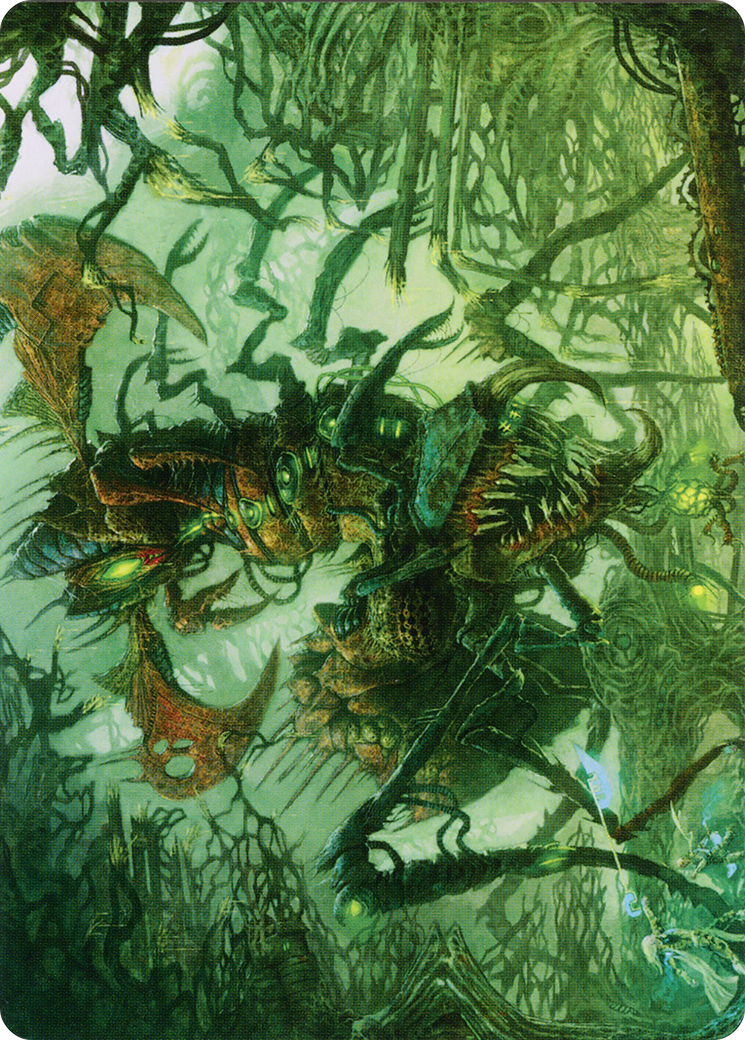 Skyscythe Engulfer // Skyscythe Engulfer  [Phyrexia: All Will Be One Art Series] (Borderless)