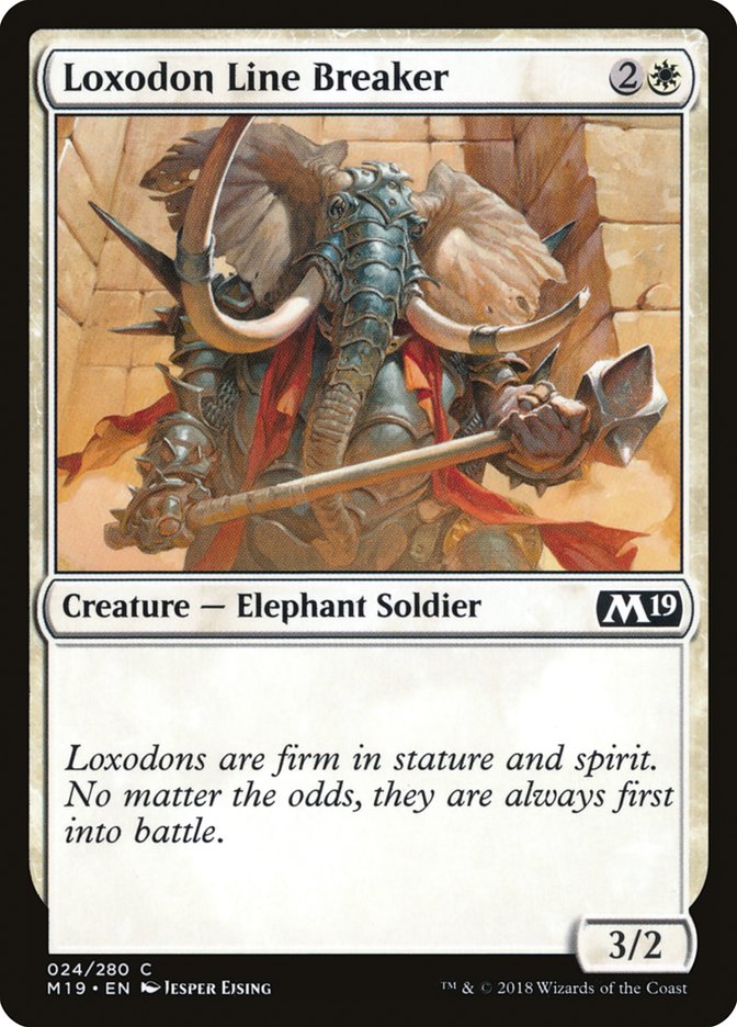 Loxodon Line Breaker [Core Set 2019] Foil