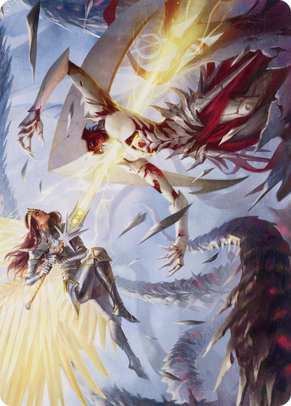Elspeth's Smite // Elspeth's Smite  [March of the Machine Art Series] (Borderless) Foil