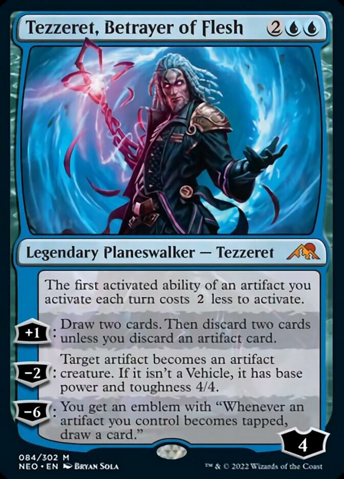Tezzeret, Betrayer of Flesh [Kamigawa: Neon Dynasty] Foil
