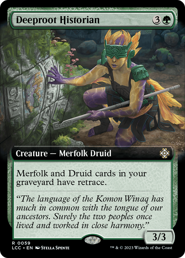 Deeproot Historian (Extended Art) [The Lost Caverns of Ixalan Commander] Foil