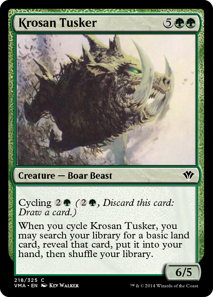 Krosan Tusker  [Vintage Masters] Foil