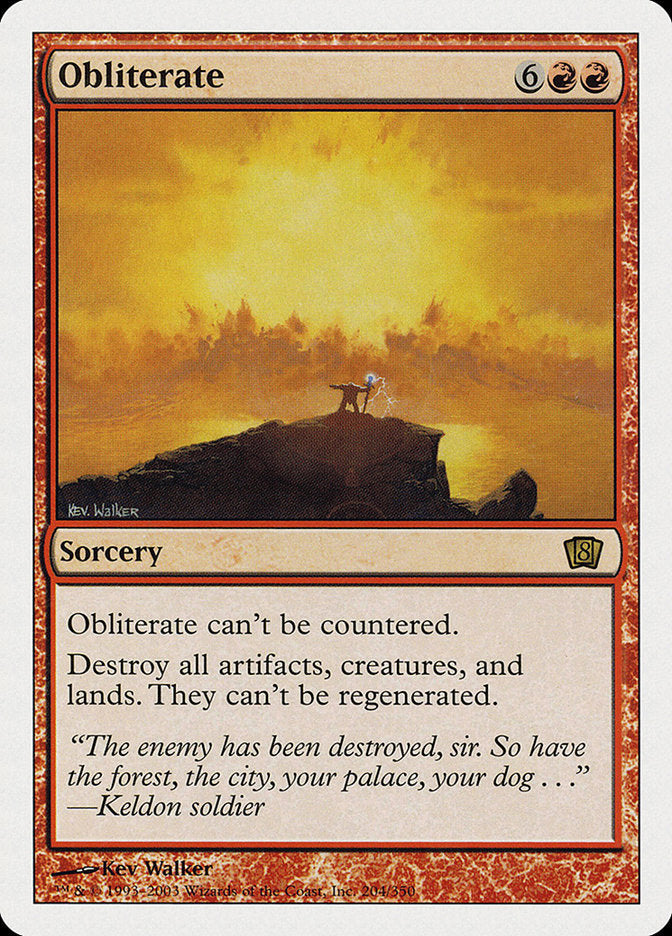 Obliterate (Oversized) [Eighth Edition] Foil
