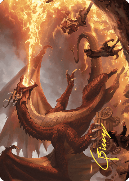 Realm-Scorcher Hellkite // Realm-Scorcher Hellkite  [Wilds of Eldraine Art Series] (Borderless)
