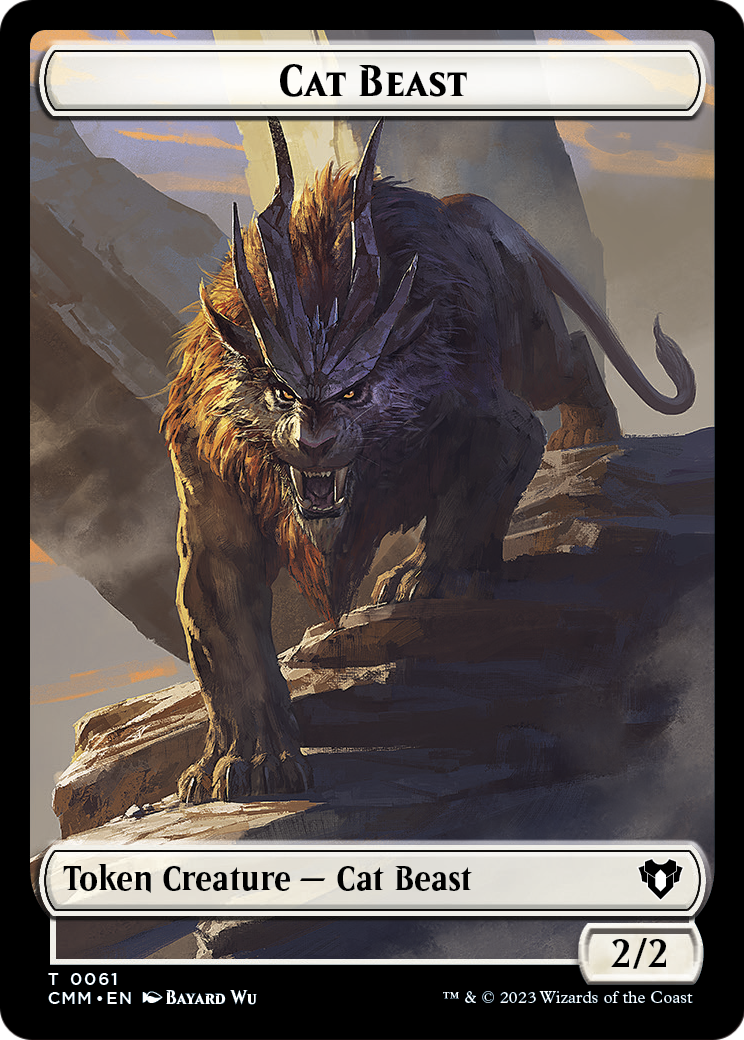 Cat Beast  [Commander Masters Tokens] Foil