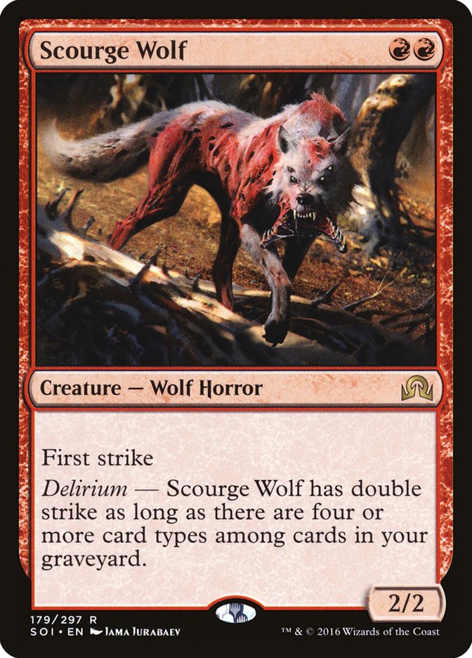 Scourge Wolf [Shadows over Innistrad] Foil