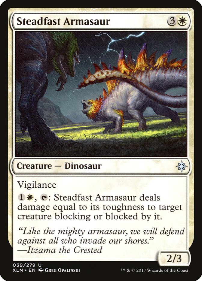 Steadfast Armasaur [Ixalan] Foil