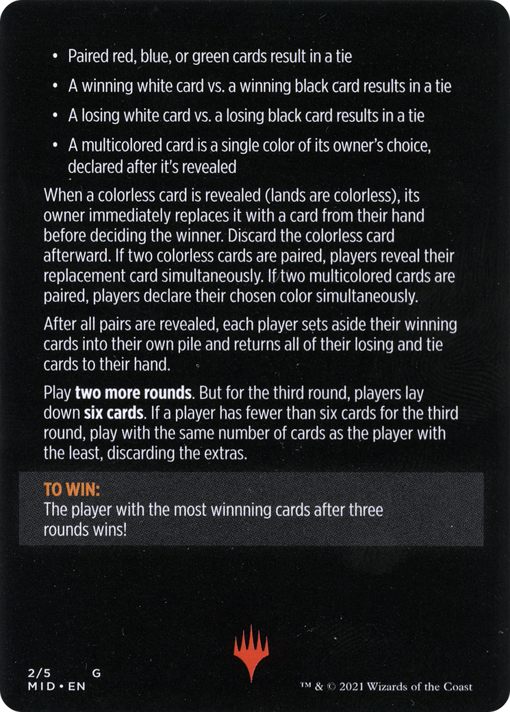 Day Vs. Night // Day vs. Night (cont'd)  [Innistrad: Midnight Hunt Minigames] Foil