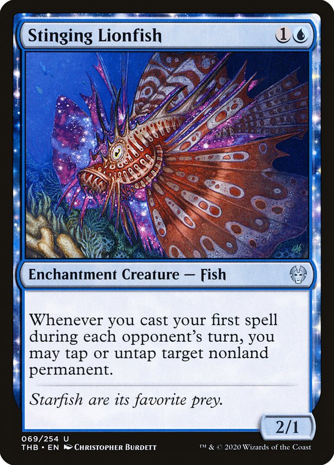 Stinging Lionfish [Theros Beyond Death] Foil