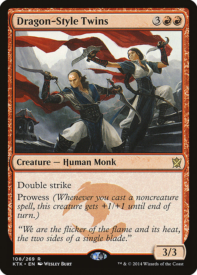 Dragon-Style Twins [Khans of Tarkir] Foil