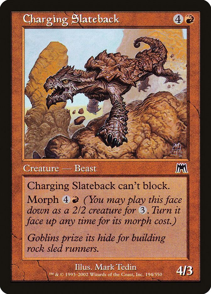 Charging Slateback [Onslaught] Foil