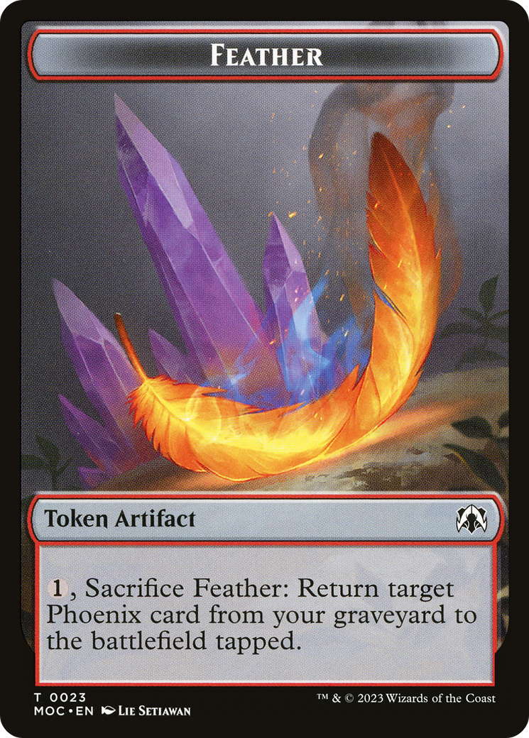 Feather  [March of the Machine Commander Tokens]