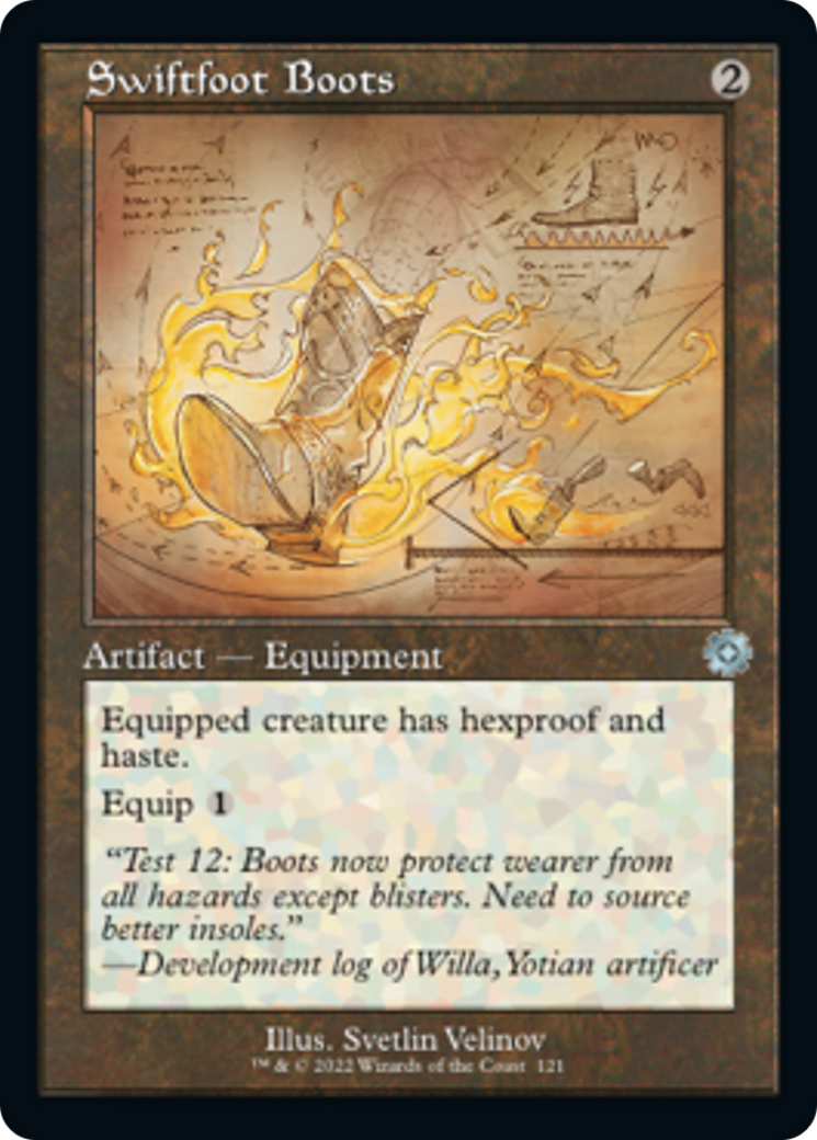 Swiftfoot Boots (Retro Schematic) [The Brothers' War Retro Artifacts] Foil