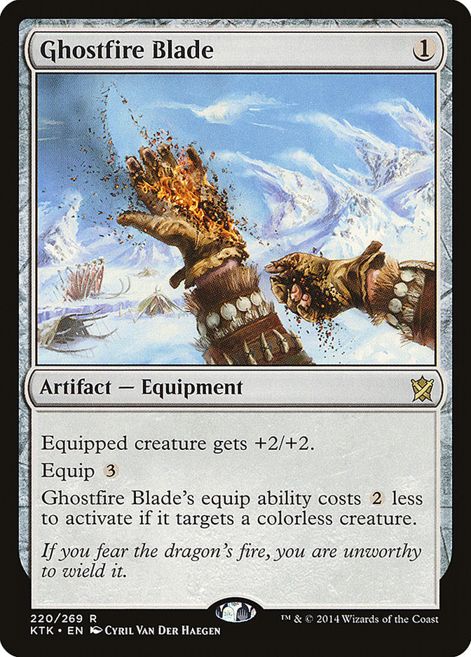 Ghostfire Blade [Khans of Tarkir] Foil