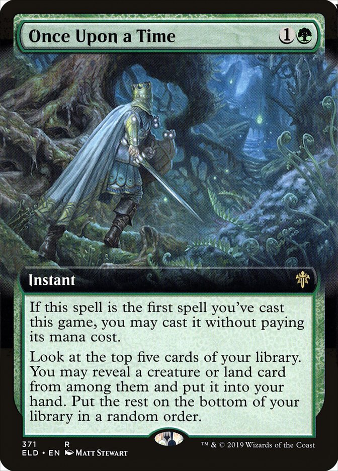 Once Upon a Time (Extended) [Throne of Eldraine] Foil