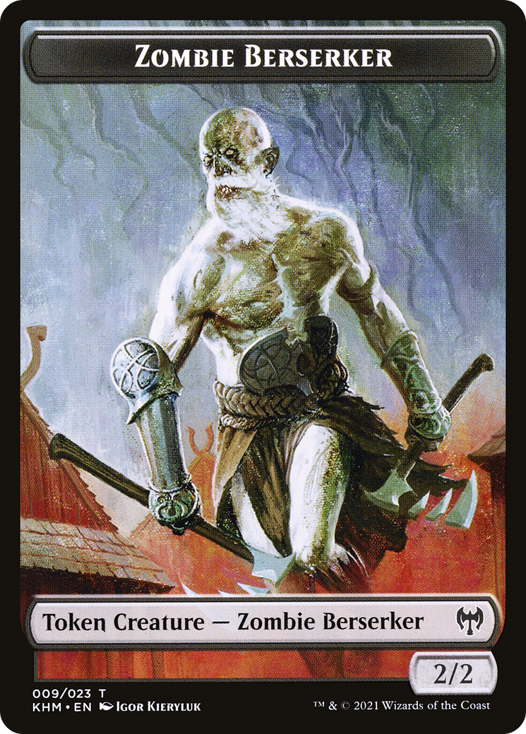 Zombie Berserker  [Kaldheim Tokens] Foil