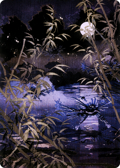 Swamp // Swamp  [Neon Dynasty Art Series] (Borderless)