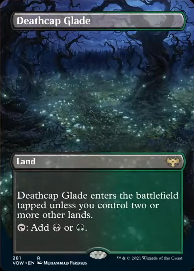 Deathcap Glade (Borderless Alternate Art) [Innistrad: Crimson Vow] Foil