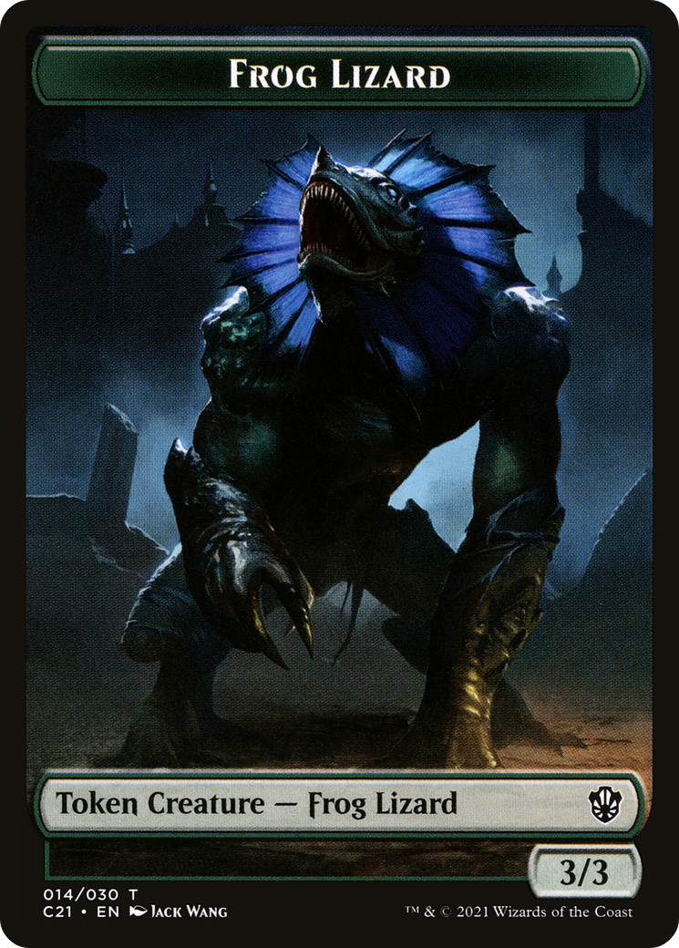 Frog Lizard  [Commander 2021 Tokens]