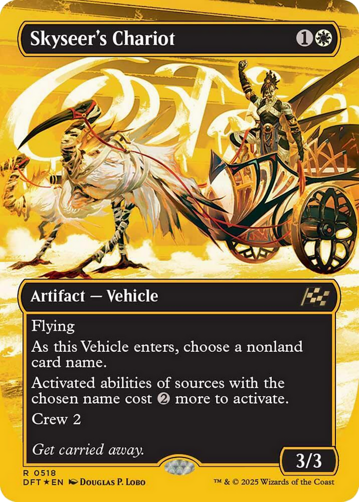 Skyseer's Chariot (Borderless) (First-Place Foil) [Aetherdrift]