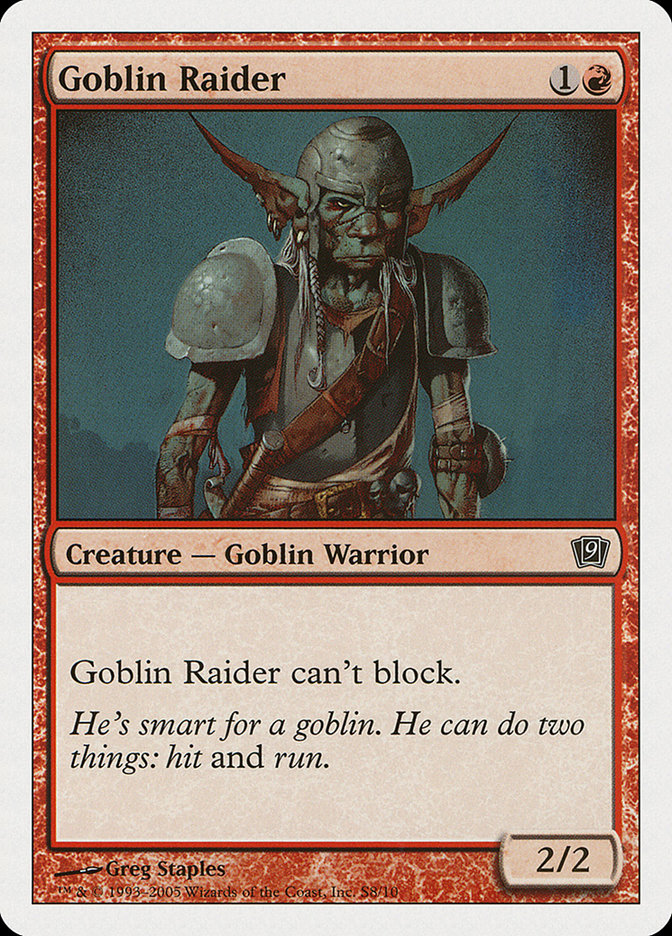 Goblin Raider [Ninth Edition] Foil