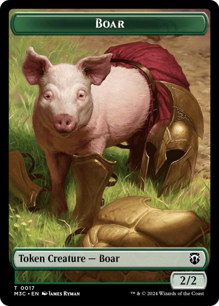 Boar  [Modern Horizons 3 Commander Tokens]