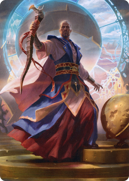 Teferi, Who Slows the Sunset // Teferi, Who Slows the Sunset  [Midnight Hunt Art Series] (Borderless)