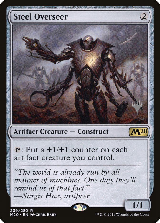 Steel Overseer (Promo Pack) [Core Set 2020 Promos] Foil