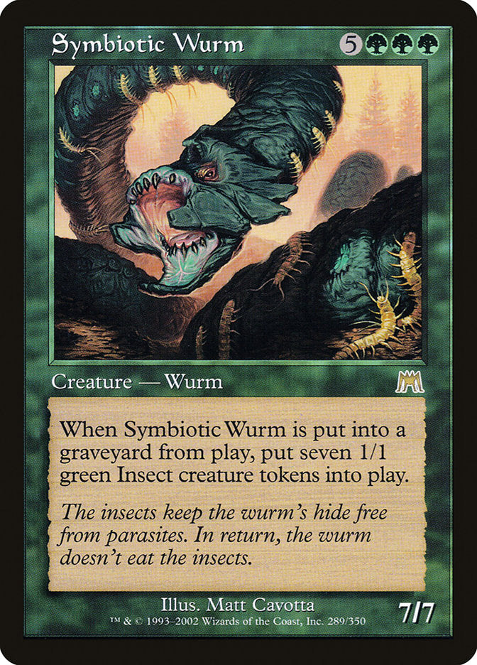 Symbiotic Wurm [Onslaught] Foil