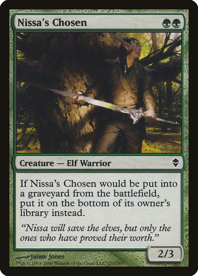 Nissa's Chosen [Zendikar] Foil