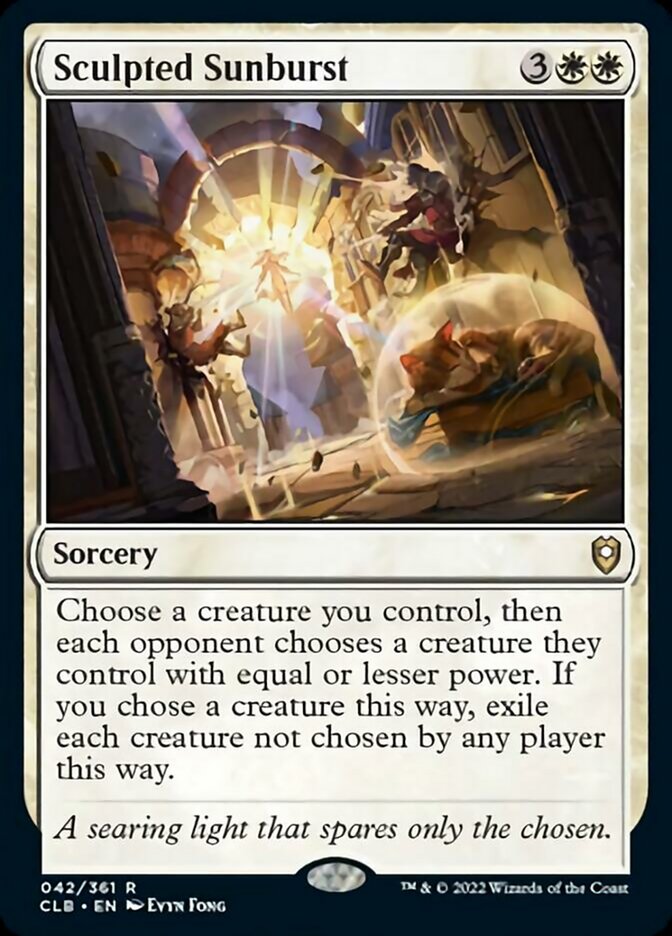 Sculpted Sunburst [Commander Legends: Battle for Baldur's Gate] Foil