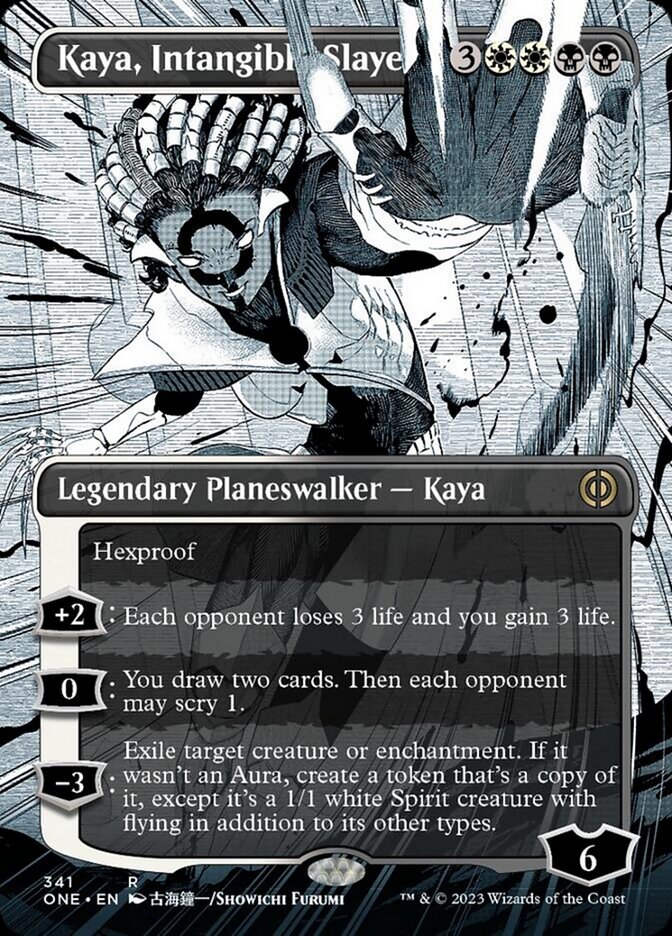 Kaya, Intangible Slayer (Borderless Manga) [Phyrexia: All Will Be One] Foil
