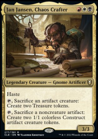 Jan Jansen, Chaos Crafter [Commander Legends: Battle for Baldur's Gate] Foil