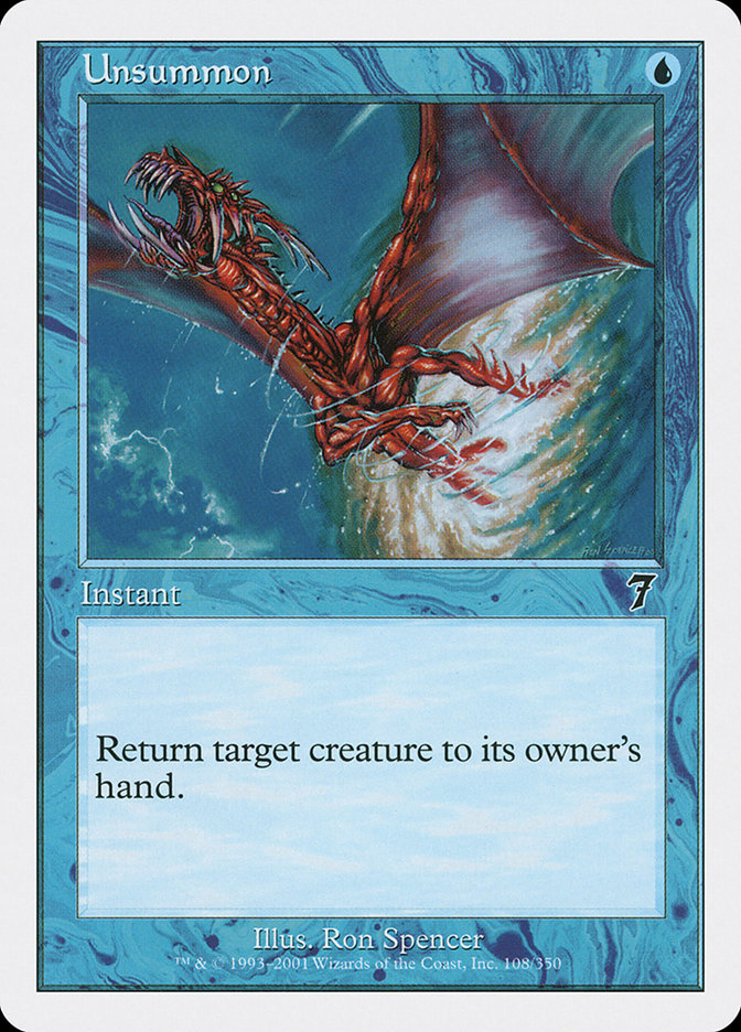 Unsummon [Seventh Edition] Foil