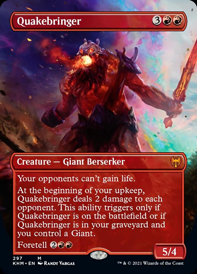 Quakebringer (Borderless Alternate Art) [Kaldheim] Foil